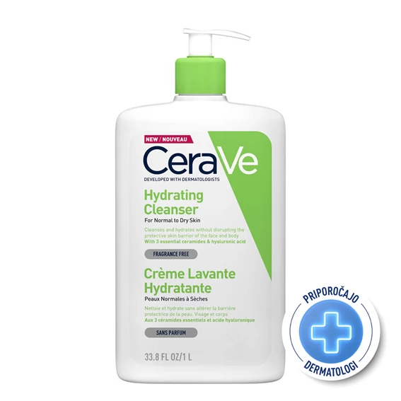 CeraVe vlažilna čistilna emulzija, 1000 ml