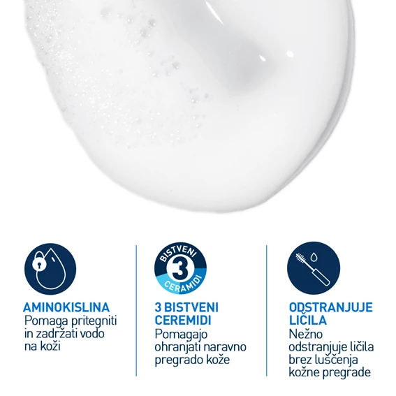 CeraVe vlažilna kremno-penasta čistilna emulzija, 236 ml