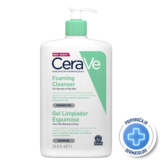 CeraVe peneči čistilni gel, 1000 ml