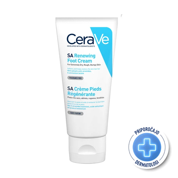  CeraVe SA obnovitvena krema za stopala, 88 ml