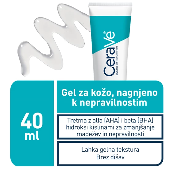 CeraVe Blemish Control gel za kožo nagnjeno k nepravilnostim, 40ml