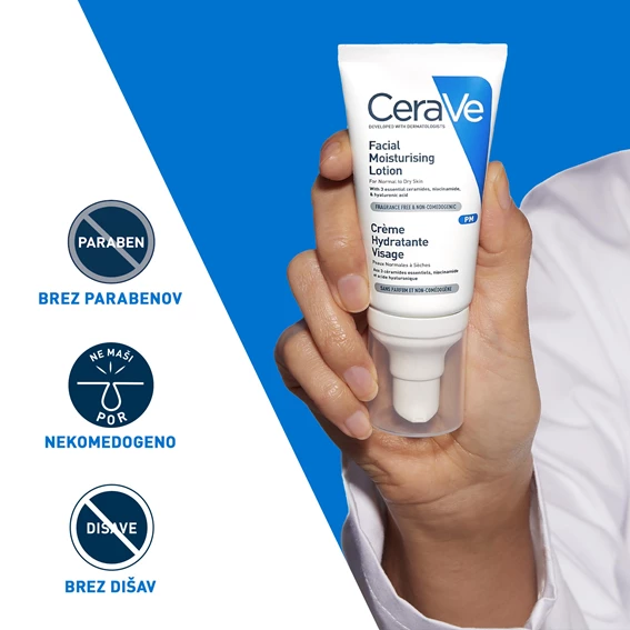 CeraVe vlažilna nega za obraz, 52 ml