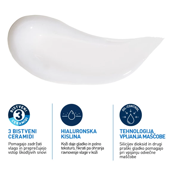 CeraVe vlažilna gel-krema Oil Control, 52 ml