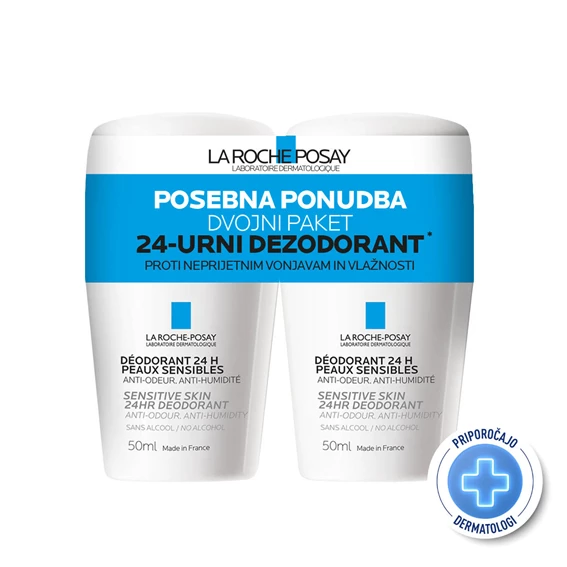 LRP Deo 24h roll-on, 2x50 ml, dvojno pakiranje