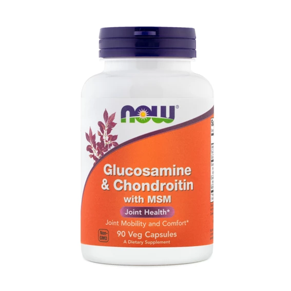 NOW Glukozamin & hondroitin z MSM, 90 kapsul