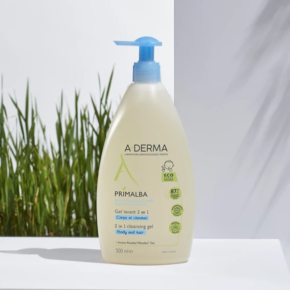  A-Derma Primalba gel za umivanje telesa in las, 500 ml