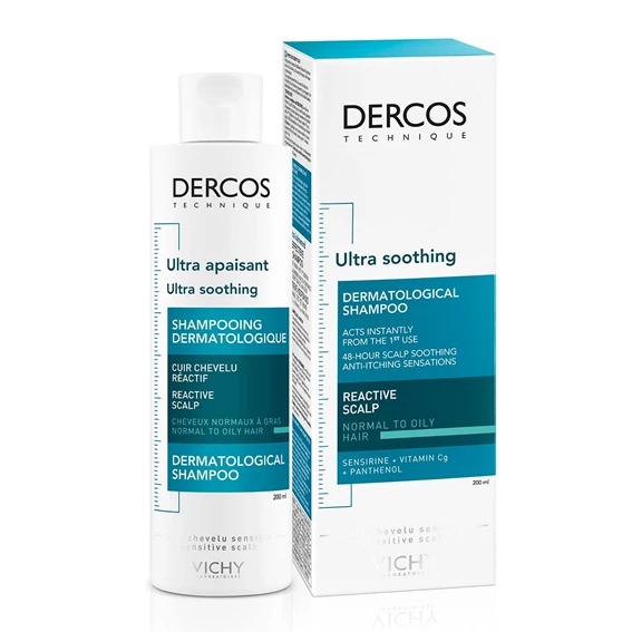 Vichy Dercos Pomirjajoč šampon za normalne do mastne lase, 200ml