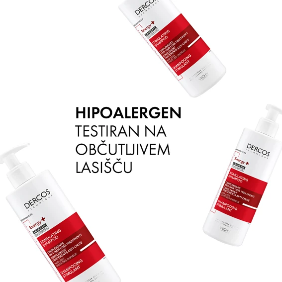 Vichy Dercos Energy + stimulativni šampon proti izpadanju las, 400ml