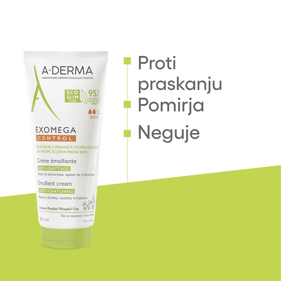 A-Derma Exomega Control emolientna krema, 200 ml