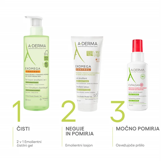 A-Derma Exomega Control emolientni losjon, 200 ml