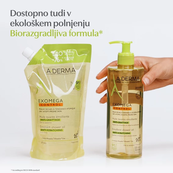 A-Derma Exomega Control emolientno olje za umivanje, 500 ml