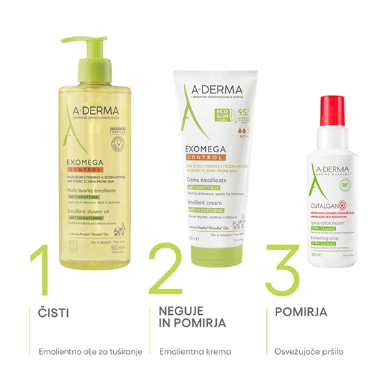 A-Derma Exomega Control emolientno olje za umivanje, 500 ml