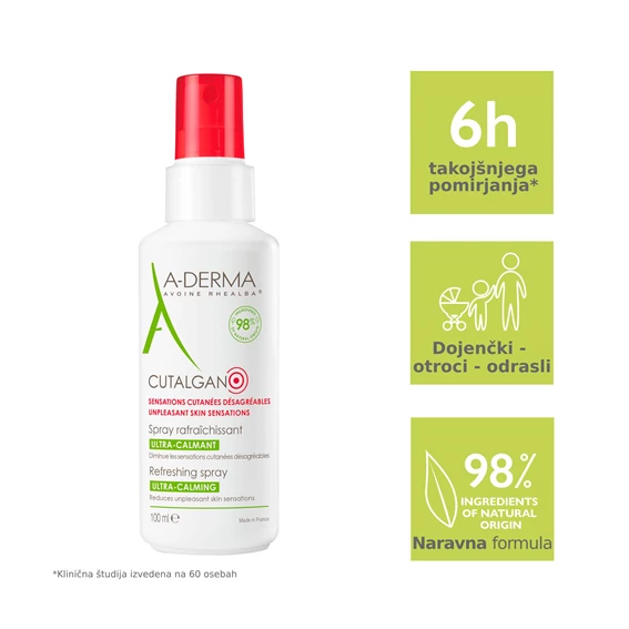 A-Derma Cutalgan osvežujoče pršilo, 100 ml