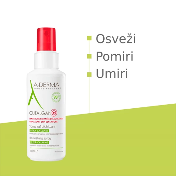  A-Derma Cutalgan osvežujoče pršilo, 100 ml