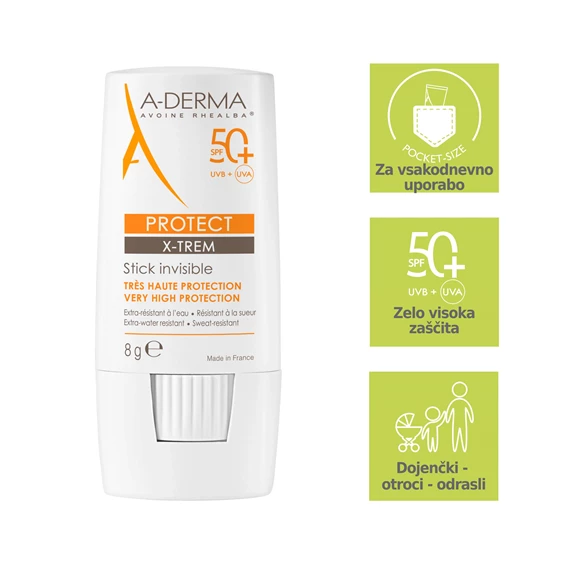 A-Derma Protect X-TREM nevidni stik ZF50+, 8 g