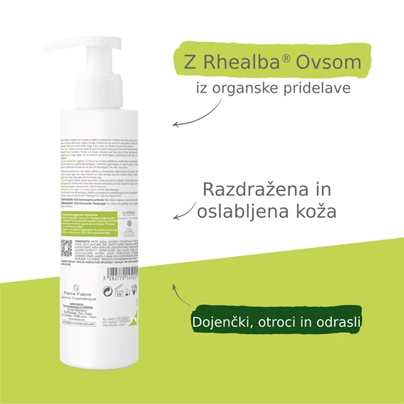 A-Derma Dermalibour+ peneči Cica-gel, 200 ml
