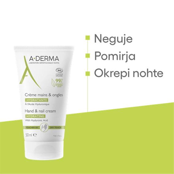  A-Derma krema za roke in nohte, 50 ml