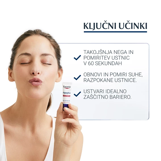 Eucerin Aquaphor SOS Lip Repair, mazilo za ustnice, 10 g