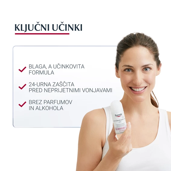 Eucerin pH5 Sensitive Dezodorant roll-on za občutljivo kožo, 50 ml