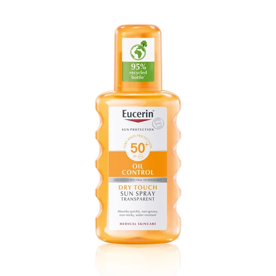 Eucerin Sun prozorno pršilo za zaščito pred soncem ZF 50, 200 ml