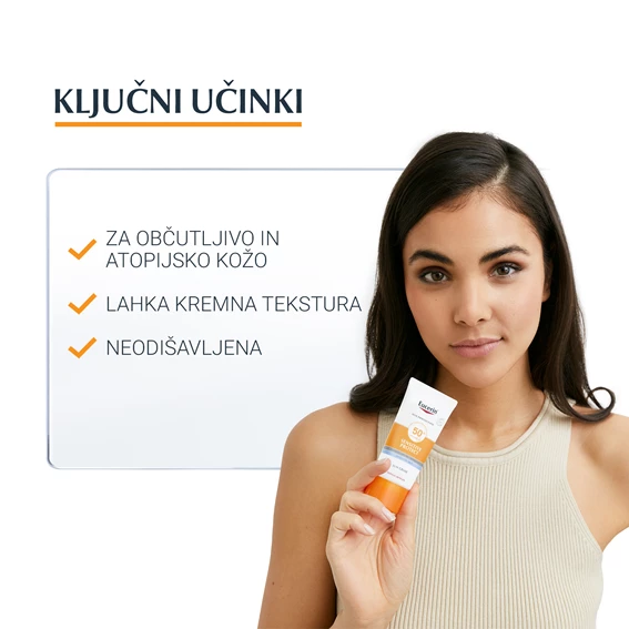 Eucerin Sun Sensitive Protect krema za zaščito pred soncem ZF 50+, 50 ml