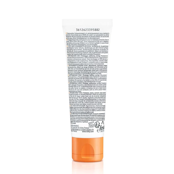  Vichy Capital Soleil Obarvana zaščitna krema 3 v 1 ZF 50+ proti temnim lisam, 50 ml