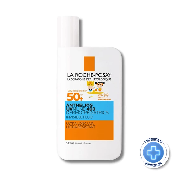 LRP Anthelios Dermo-Pediatrics UVMUNE 400 fluid za zaščito pred soncem za otroke ZF 50+, 50 ml