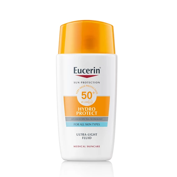 Eucerin Sun Hydro Protect izjemno lahek fluid za zaščito obraza pred soncem ZF 50+, 50 ml