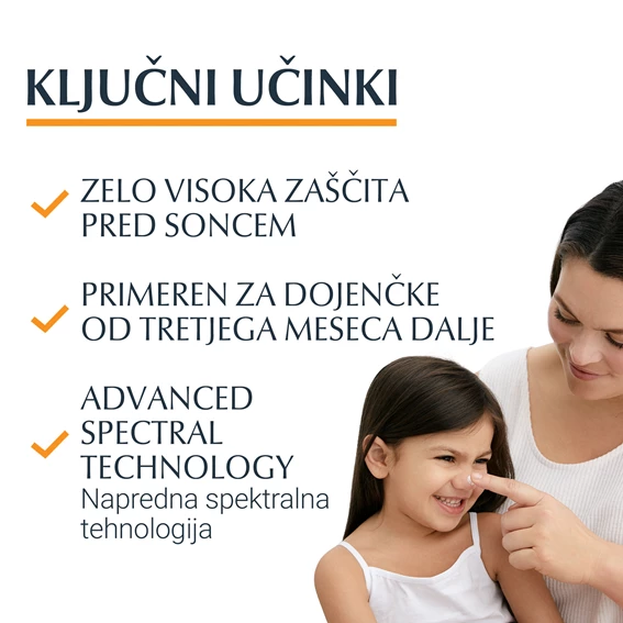 Eucerin Sun KIDS Sensitive Protect sprej za zaščito otroške kože pred soncem ZF50+, 250ml