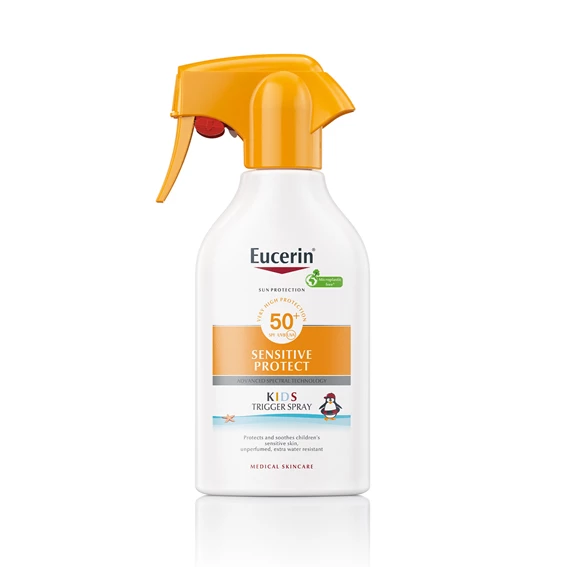 Eucerin Sun KIDS Sensitive Protect sprej za zaščito otroške kože pred soncem ZF50+, 250ml
