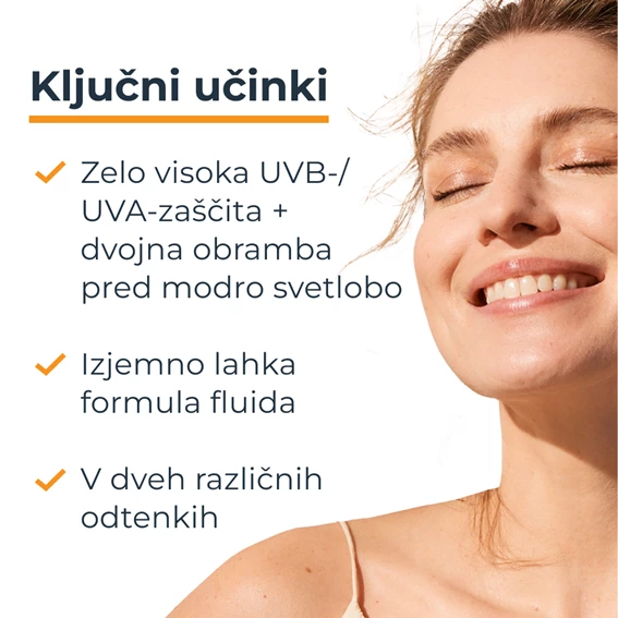 Eucerin Sun Hydro Protect Tinted Light obarvan fluid za zaščito pred soncem ZF 50+, 50 ml