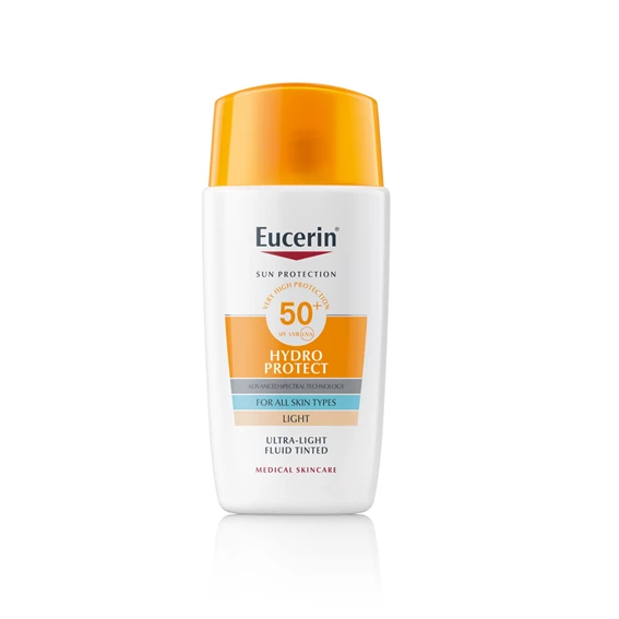 Eucerin Sun Hydro Protect Tinted Light obarvan fluid za zaščito pred soncem ZF 50+, 50 ml