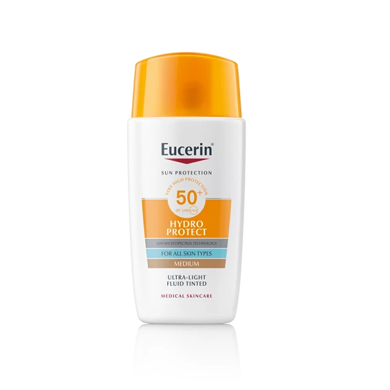 Eucerin Sun Hydro Protect Tinted Medium obarvan fluid za zaščito pred soncem ZF 50+, 50 ml