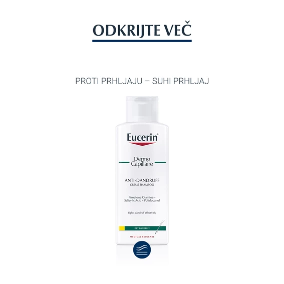 Eucerin DermoCapillaire, šampon proti suhemu prhljaju, 250 ml