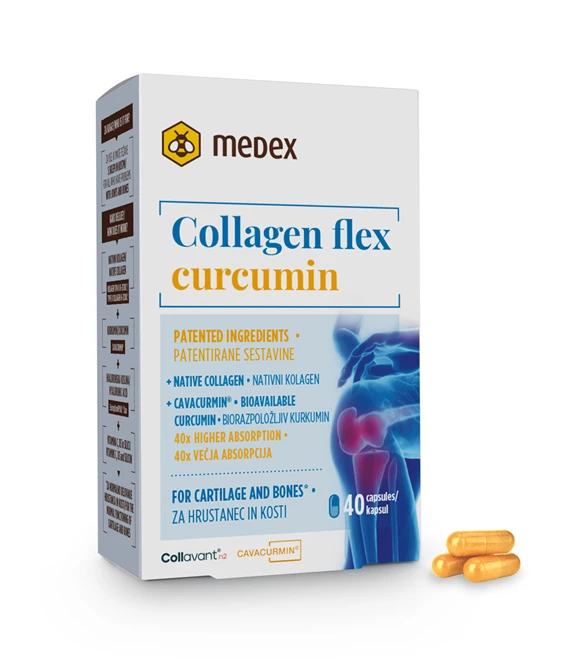  Collagen Flex Curcumin kapsule Medex, 40 kapsul