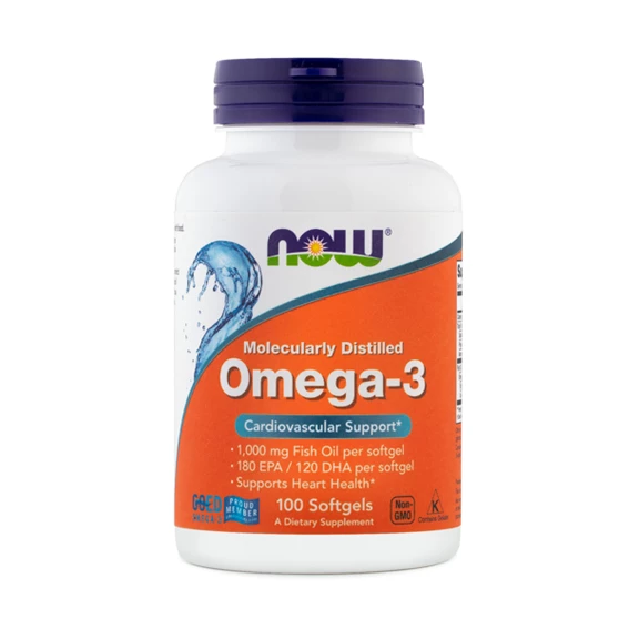 NOW Omega-3 1000 mg, 100 mehkih kapsul