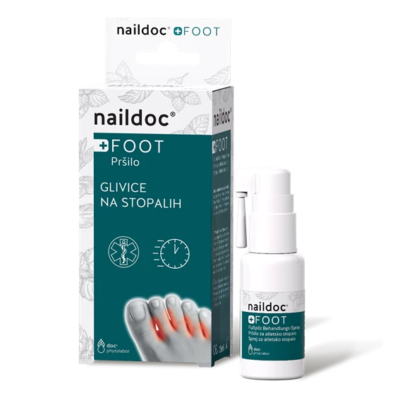Naildoc FOOT pršilo za atletsko stopalo, 25 ml
