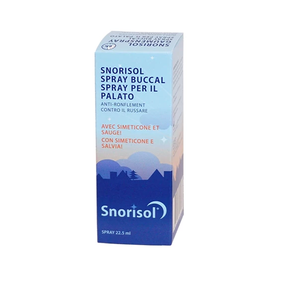 Snorisol, ustno pršilo proti smrčanju 22,5 ml