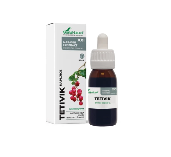 Soria Natural Tetivik brezalkoholne kapljice XXI, 50 ml