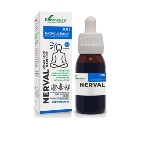 Soria Natural Nerval kompleks XXI brezalkoholne kapljice, 50 ml