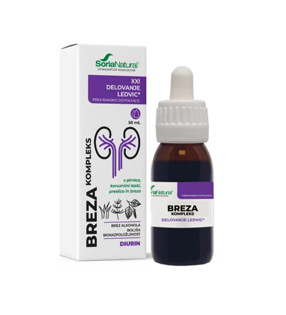 Soria Natural Breza kompleks XXI brezalkoholne kapljice, 50 ml