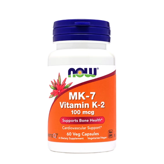 NOW Vitamin K2 (MK7) 100 µg, 60 kapsul