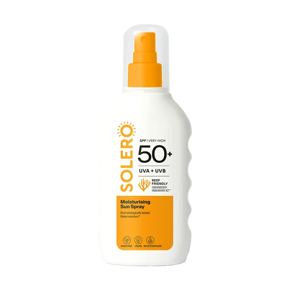 Solero vlažilno pršilo za zaščito kože pred soncem ZF 50+, 200 ml