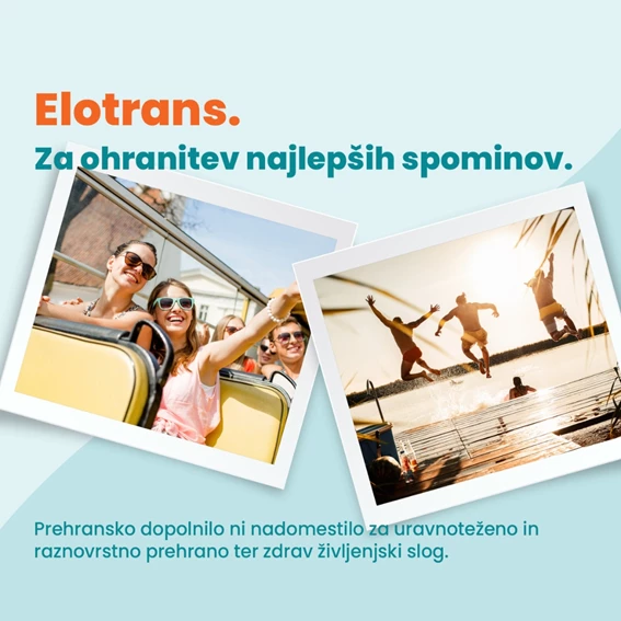 Elotrans® reload izotonična mešanica z okusom pomaranče, 15 vrečk