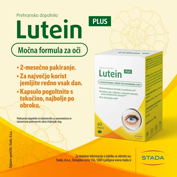 LUTEIN PLUS mehke kapsule, 60 kapsul