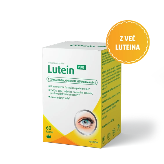 LUTEIN PLUS mehke kapsule, 60 kapsul