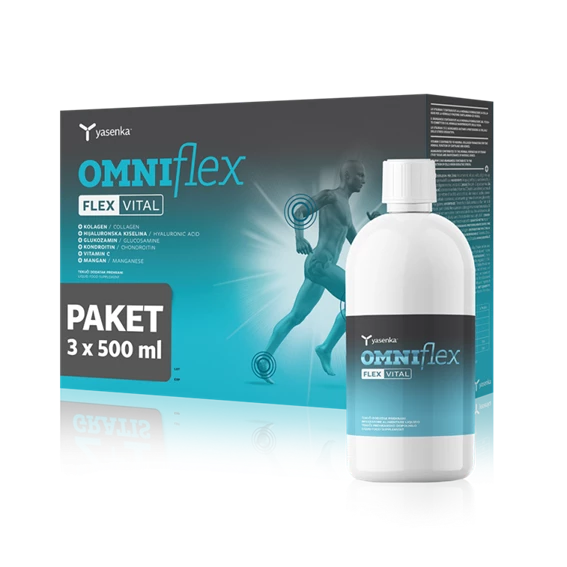 Yasenka Omniflex Flexvital tekočina, 3x 500 ml