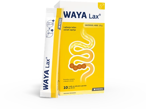 WAYA Lax peroralna raztopina, vrečke (10x20mL)