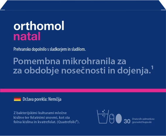 Orthomol Natal, 30 granul/kapsul
