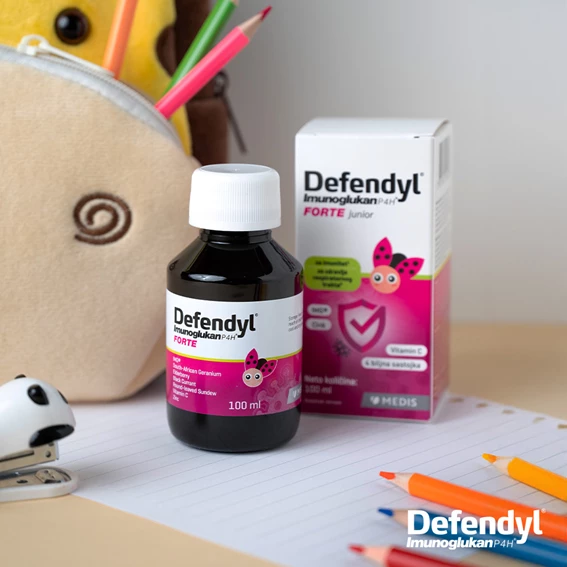Defendyl Imunoglukan P4H Forte junior, tekočina, 100 ml